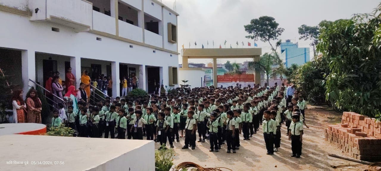 Morning assembly at Mountain Hill Academy