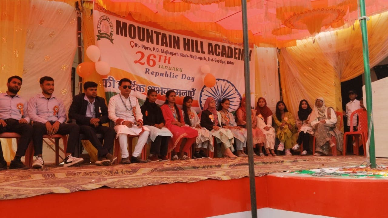 Republic Day celebration on stage