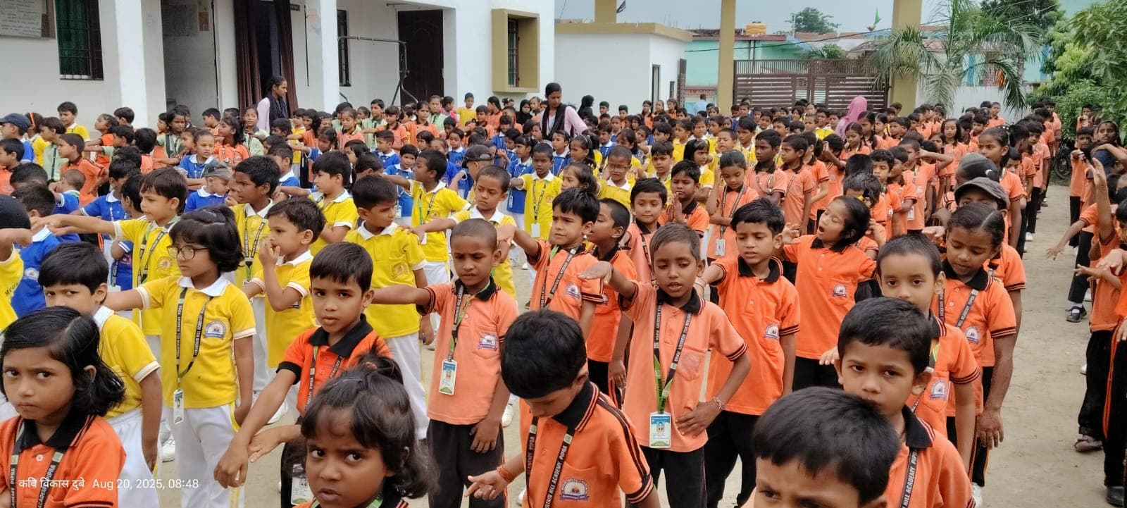 Outdoor school activity